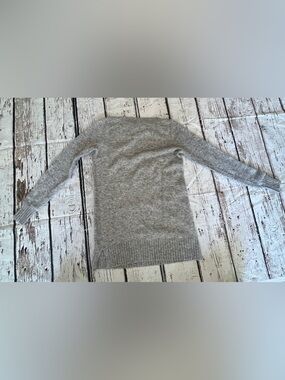 LOFT Light Gray Crewneck Sweater